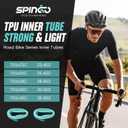 TPU Inner Tube 700C x 23C-32C 2-Pack with 48mm/60mm/80mm Presta Valves, ‌Ultralight TPU Tubes 700C for Road Bike TPU Inner Tube Portable Spare Tire for Training and Cycling