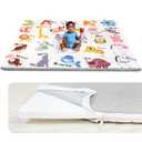 Foam Baby Play Mat 71x59, Removable and Machine Washable Cover, Thicken Cushioning Playmat and Perfect for Playpen, Non-Slip Bottom, Easy to Clean for Infants, Toddlers & Babies(Animal)