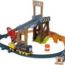 Thomas & Friends Motorized Toy Train Set Diesels Lift & Load Construction with Track & Cargo for Preschool Kids Ages 3+ Years