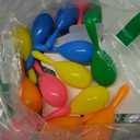 LovesTown 15PCS Plastic Mini Colorful Maracas for Kids Toy Musical Instruments Noisemaker for Party Favors Toddlers Gift