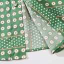 Hawaiian Shirt for Men, Beach Shirts for Men, Tropical Shirts Short Sleeve Floral Casual Button Down (Green, S)