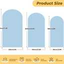6 ft Arch Backdrop Cover Blue - Double-Sided Spandex Arch Covers Stretchy Backdrop for Balloon Arches Birthday Party Baby Shower Banquet Wedding Photo Background