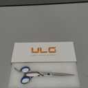 Hair Cutting Scissors for Left Hand, ULG Left-Handed Professional Hair Scissors 6.5-Inch Razor Edge Barber Shears for Salon and Home Hair Cutting Made of Japanese Stainless Steel, Blue Fingerhole Ring