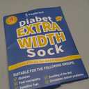 Powbrace Diabetic Socks - 4 Pairs Wide Fit, Plus Size, Lymphedema & Edema Socks for Men, Women & Bariatric Use