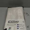 100% Blackout Shield Linen Blackout Curtains for Bedroom 96 Inches Long, Back Tab/Rod Pocket Living Room Drapes, Thermal Insulated Blackout Curtains 2 Panels Set, 50" W x 96" L,Cream