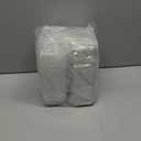 Kucoele 100 Pack 8 oz Plastic Dessert Cups with Lids and Sporks, Clear Square Cake Cups Parfait Containers for Pudding Fruit Mousse Yogurt and Shortcake