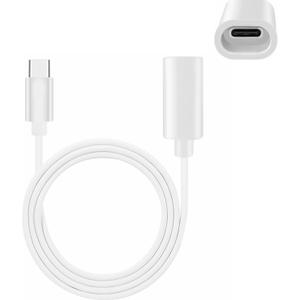 20ft Windproof USB-C Extension Cable, Type C Male to Female Charging Extender Cord for Cameras, Ring Pan-Tilt Indoor Cam (2024 Release), MagSafe Charger, eufy340, iPhone17/16/15, White (20 FT)