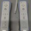 TIANHOO Remote Controller for Wii & Wii U, with Silicone Case and Wrist Strap, 2 pack (White)