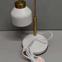 Hasun Candle Warmer Lamp, Safe Electric Candle Warmer Lamp with Timer and Adjustable Height/Heat, 2-8H Timer No Flames Dimmable Scented Candle Lamp for Jar, Candles Warmer with 2 Bulbs (White03)