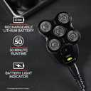 Remington Balder Pro Electric Razor for Head XR7000A - Premier Wet/Dry Bald Head Shaver, Flex Blades for a Close Shave, Cordless Rechargeable, Effortless Head Shaving with Precision Dual Track Heads