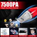 17PCS Car Cleaning Kit, Car Interior Detailing Kit with Red High Power Handheld Vacuum, Detailing Brush Set, Windshield Cleaner, Cleaning Gel, Complete Auto Accessories for Women