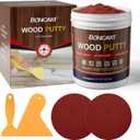 Mahogany Wood Filler,Paintable, Stainable, Sandable, Wood Putty can Quickly Repair Holes, Cracks, Chips, Damage, and Scorched Areas of Wooden Furniture