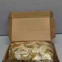 Boao 24 Pieces Christmas Artificial Glitter Poinsettia Flowers Xmas Flowers Wedding Christmas Tree New Year Ornaments(Gold)