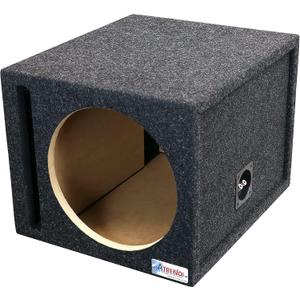 Atrend 15SQV 15” Single Vented Subwoofer/ Speaker Enclosure Subwoofer Box Designed to Let The Music Move You. High Grade MDF Construction with Nickel Finish Speaker Terminal