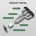 Rear Converter Compatible with 2014 2015 2016 2017 Jeep Cherokee, 2015-2020 Renegade, 2015-2016 Chrysler 200 2.4L, 2013-2016 Dodge Dart 2.0L 2.4L, Direct-fit (EPA Compliant)