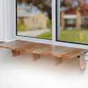 AD Furnishes Original SillMate Window Plant Shelf, 31.88"x 13.77" Sill Shelf for Plants - Verify Sizing First - Cat Perch - Renter Friendly No Drilling/Damage - Sill Extender for Plants (81 x 35cm)