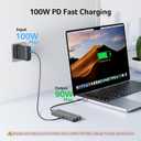 Acer 11 in 1 USB C HUB Multiport Adapter with 4K@60Hz HDMI, 2x10Gbps USB C, 2x5Gbps USB A, 100W PD Port, 1000Mbps Ethernet, 1080P VGA, SD/TF, Laptop Docking Station Dual Monitor for PC, Desktop