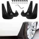 4PCS Car Mud Flaps Splash Guards No Drilling Mudguards Front Rear Fender Guards Wheel Tire Mud Splash Protection Universal Fit Sedan SUV Truck Pickup Heavy Duty Automotive Replacement Accessories