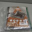 RAINDEWAY 4x8 Feet(2 Pack) Tarps Heavy Duty Waterproof,10Mil Thick Multipurpose Poly Small Tarp Cover with Metal Grommets and Reinforced Edges,Silver/Brown Tarp