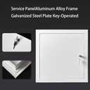 Steel Access Panel Door, Reinforced Metal Construction, Drywall Ceiling and Attic Access, Outdoor Kitchen Use (14-14-l)