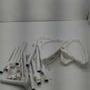 ALLZONE Rustproof Shower Caddy Corner for Bathroom, Tension Corner Shower Caddy Tension Pole, Solid Shower Organizer with 4 Adjustable Shower Shelves, Shower Rack Fit Heights 34 to 116 Inches,White