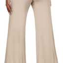 Hybrid & Company Women's Foldover Pants (Beige)