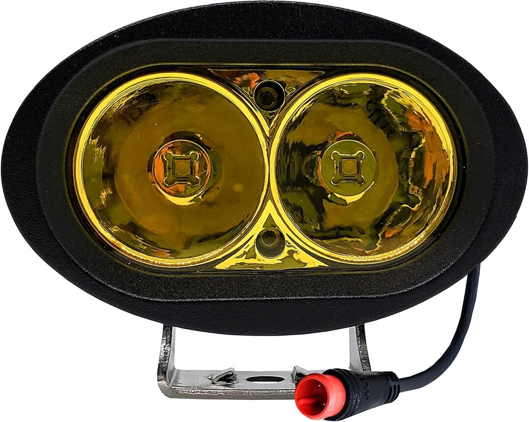 E-Bike High Output LED Headlight Neon Yellow Offroad DRL 60V