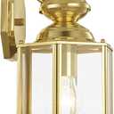 Livex Lighting 2007-02 Outdoor Wall Lantern, Polished Brass