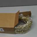 Soulchen 6 Pcs Christmas Gold Artificial Glitter Picks Spray 35" Christmas Tree Ornaments Snow Weeping Tree Berry Stems Spray Long Glitter Branch Sticks for Winter Holiday Wedding Ornament Supply