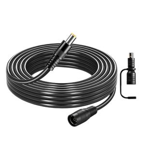 25FT 14AWG DC 8mm Extension Cable Female to Male with DC 7909 to 8020 Adapter for Jackery GZ Yeti Bluetti Solar Panel Connector Solar Generator Power Station