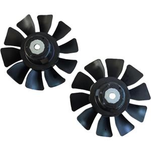 Replacement 53821 Transmission Fan 7in 10 Blade Pump Cooling Fan Fits for Hydro Gear ZT-2200 ZT-2800 ZT-3100 ZT-3200 ZT-5400 Lawn Tractor Transaxle (Black-2Pack)