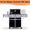 64850 Burner Support Brackets for Weber Summit 400 Series Weber Summit Grill Parts, Flavorizer Bars Brackets Replacement Parts for Weber Summit S/E-420 S/E-470 S/E-460 Gas Grills Center Accessories