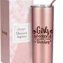 Onebttl Girls Weekend Gifts for Women, Teen Girl Gifts for Bestie BFF Sisters, Friend Appreciation Gifts, 20 oz Insulated Tumbler, Rose Gold