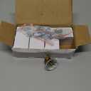 Antique Brass Crystal Cabinet Knobs Cabinets Knob, 8 Pack Flower Vintage Glass Clear Crystal Small Pull for Closet Dresser Drawers Cupboard Wardrobe, Retro Pulls Old Fashioned Drawer Gorgeous Handle