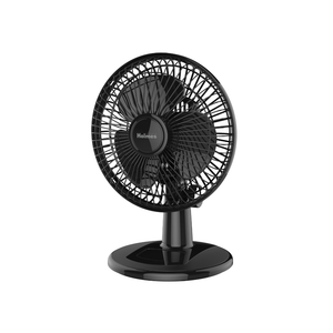 Holmes 6” Personal Table Fan – 2 Speeds, Compact, 15° Head Tilt, Wide-Angle Oscillation, Black
