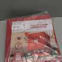 ZOBER Christmas Ornament Storage Box - Stores 64 3" Ornaments, With Dividers - Ornament Organizer Storage Box, Durable Christmas Containers Holder, Dual Zipper - Red