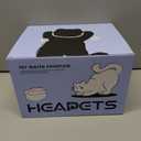 Cat Water Fountain, 3L/101oz Wireless Pet Fountain, Dockstream Automatic Pet Water Dispenser for Cats Dogs Drinking with Replacement Filter, Quiet Pump, Stainless Steel Tray and ABS, White