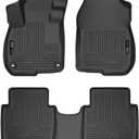Husky Liners Weatherbeater Floor Mats | Fits 2017-2022 Honda CR-V (Includes Hybrid Model) | Front & 2nd Row, 3-pc Black - 99401