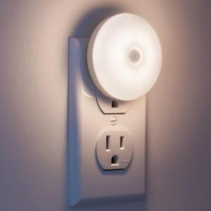 LED Motion Sensor Night Light, Sensor Night Light Plug in, Motion Nightlight Plug into Wall, Energy Efficient, Cool White Night Light for Bathroom, Bedroom, Kitchen, Hallway, Stairway, 2 Pack (M1803)
