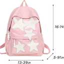 Women's Cute Star Laptop Backpack Y2K Kawaii Fashion Daypack