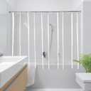 YISURE Short Shower Curtain Liner 60 Inch, Clear Peva Plastic Waterproof Small Bathroom Curtain with 3 Magnets and 10 Rustproof Grommet Holes