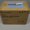 Bonsaii Safe Box with Electronic Keypad, Steel Security Lock Box with Key, 0.23 Cubic Feet, 9.06" W x 6.69" D x 6.69" H, Small Hidden Safe for Cash Jewelry