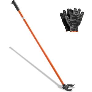 VEVOR Pallet Buster Tool with 44" Carbon Steel Handle, Adjustable Head, Wrecking Bar for Deck Board Removal, Prying up Decking, Busting Pallets & Effortless Nail/Screw Pulling