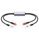 TEKERA RCA Ground Loop Isolator - Audio Filter with Dual Channel, Amplifier Noise Filter for Car Audio/Home Stereo System, High-Fidelity Sound Eliminating Buzzing Noise