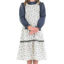 fun shack Pioneer Dress for Girls, Colonial Costume, Victorian Dress for Kids, Orphan Outfit for Girls XL