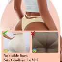 READY TO LOVE Women's Underwear Seamless Thongs 6 Pack No Show Thong Breathable Invisibles Hollow Out Sexy Panties Underwear, XL