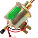 Universal Electric Fuel Pump 12V, Inline Low Pressure Fuel Pump 3-6 PSI for Carburetor Lawn Mowers Small Engine Motorcycles ATVs and More