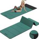HAHE 7-Fold Design Extra Thick Yoga Mat 72"L x 24"W x 0.47", TPE | Fitness Exercise Mats, Non-Slip Foldable Yoga Mat, High Density, Portable for Men & Women, Yoga, Pilates, Home Gym