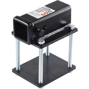 TOPTOW RV Bumper Hitch Receiver 63801 for 4 inch to 4.5 inch Beams, 2 inch Receiver Opening, Fits for Bike Racks, Cargo Carriers Camper-on
