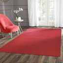Garland Rug Town Square Chili Pepper Red 9' x 12' Non Slip Area Rug for Living Rooms & Hallways, Stylish & Durable for High-Traffic Areas